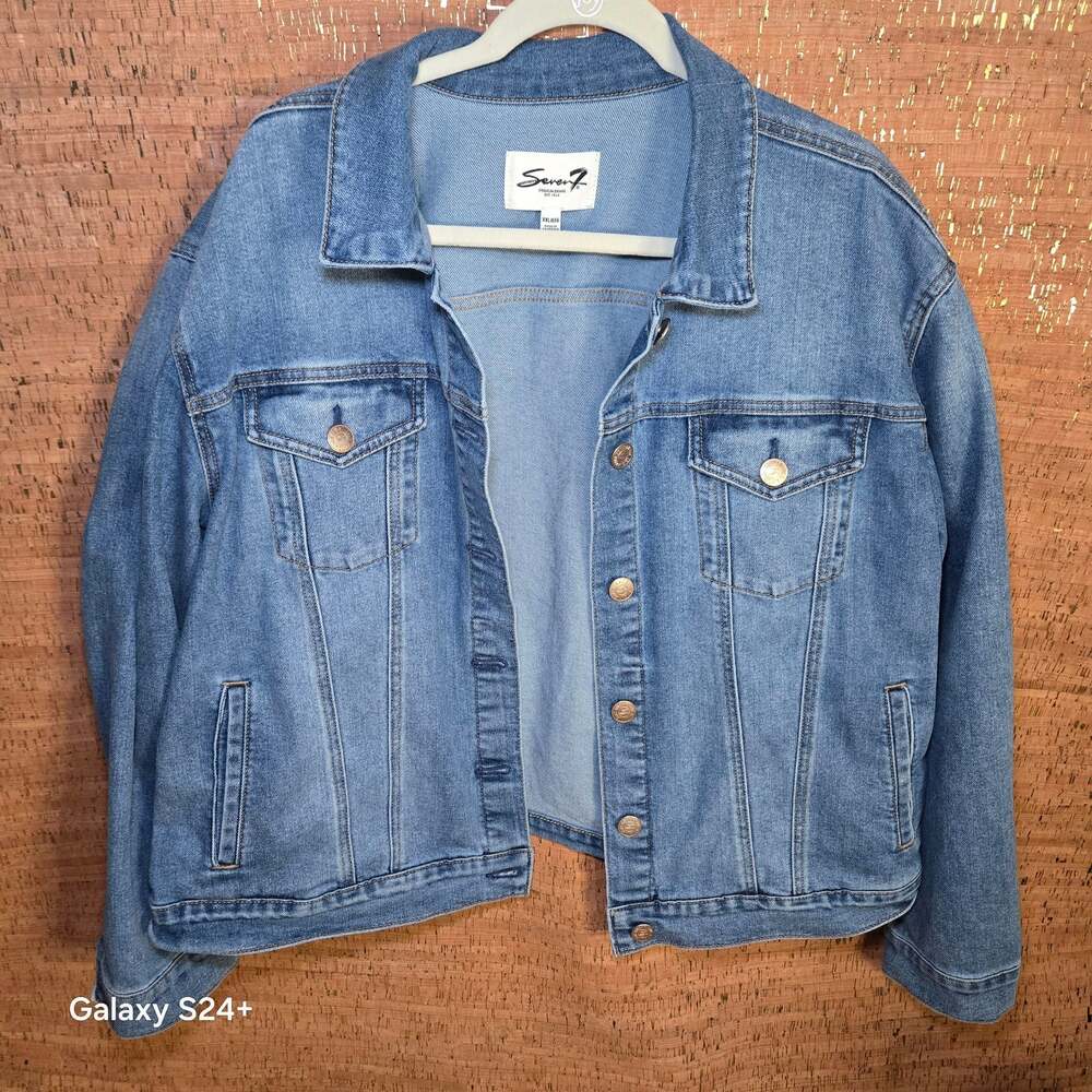Seven7 Premium Brand Denim Jacket Size XXL